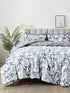 The White Moss Hannah Reversible Print Pinch Pleat AC Comforter With 2 Pillow Cover